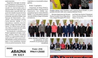 Erebango - Tomelero e Alcindo Leite empossados prefeito e vice-prefeito