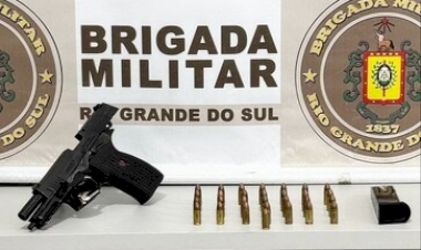 BM apreende arma de fogo de uso restrito