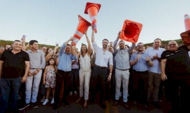 Governador inaugura pavimentação do acesso municipal de Cruzaltense