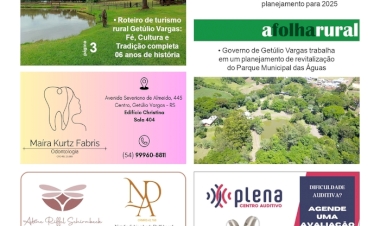 A Folha Regional. Ano 25, nº 1.322. Getúlio Vargas RS, 31 de janeiro de 2025.