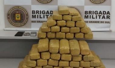 Brigada Militar apreende 38 quilos de maconha