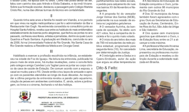 A entrevista do doutor Élcio – Contexto, por Neivo A T Fabris. Coluna da edição de 14/02/2025.