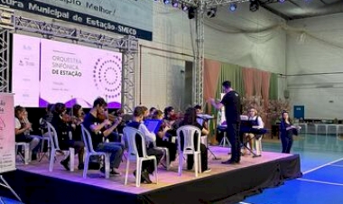 Orquestra Sinfônica de Estação  oferece aulas de iniciação musical.