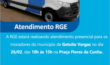 Unidade móvel da RGE estará em Getúlio Vargas  na próxima quarta-feira, 26 de fevereiro