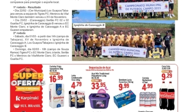 Equipes já estão disputando o Municipal de Futebol de Getúlio Vargas