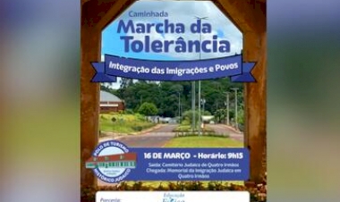 EDUCAÇÃO FÍSICA DA URI ORGANIZA MARCHA DA TOLERÂNCIA EM QUATRO IRMÃOS