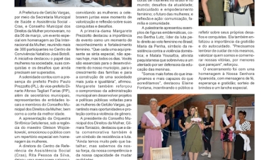 DIA INTERNACIONAL DA MULHER - GETÚLIO VARGAS