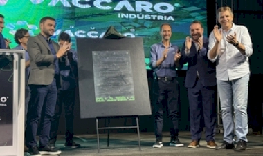 Vice-governador Gabriel Souza prestigia investimento agroindustrial em Erechim