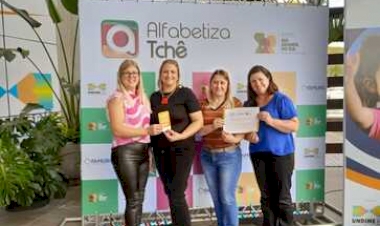 Escola Municipal de Ensino Fundamenta de Floriano Peixoto é premiada no Programa Alfabetiza Tchê