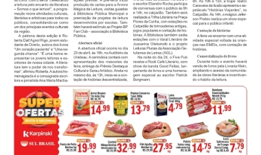 Município de Getúlio Vargas celebra a literatura com a 25ª Feira do Livro