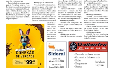 Mutirão de combate à dengue será realizado na próxima semana em Getúlio Vargas