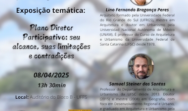 UFFS promove debate sobre Plano Diretor Participativo