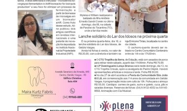 Página Social, por Anissara Zir. Edição de 11/4/2025.