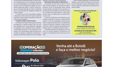 Prefeitura de Getúlio Vargas abre processo seletivo para fonoaudióloga com ênfase em atuação comunitária