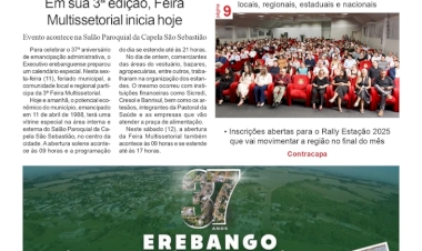 A FOLHA REGIONAL. ANO 25, nº 1;322. GETÚLIO VARGAS RS, 11 DE ABRIL DE 2025.