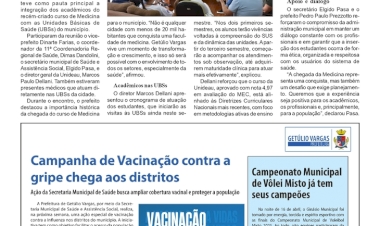 Reunião alinha integração entre médicos da rede pública e curso de Medicina da UNIDEAU em Getúlio Vargas