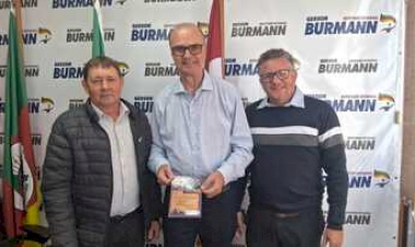 Prefeito Irson Milani participa de audiência no BNDES e visita gabinete do deputado Gerson Burmann em Porto Alegre