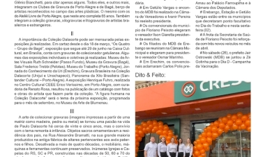 O embaixador da gravura gaúcha. Coluna Contexto, por Neivo A T Fabris. Edição de 02/5/2025.