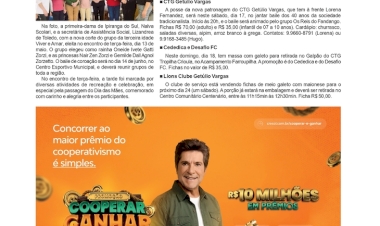 Página Social, por Anissara Zir. Edição de 16/5/2025.