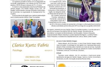 Coluna Social, por Anissara Zir. Edição de 23/5/2025.