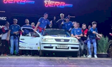 Ensino URI Rally Car marca presença no Rally Erechim com carro dentro dos padrões da FIA