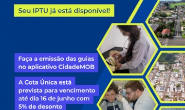 IPTU 2025 de Getúlio Vargas pode ser acessado  digitalmente pelo aplicativo CidadeMOB