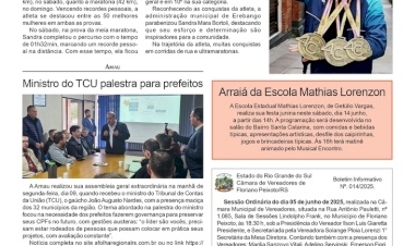 Notícia de Erebango / Arraiá no Mathias Lorenzon / Nardes na Amau