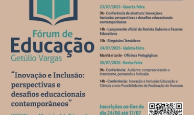 Inovação e Inclusão em Foco: Fórum da Educação 2025 reúne educadores e especialistas para repensar práticas e valores pedagógicos