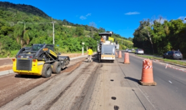 No cronograma da EGR para a semana obras do KM 20 ao 55 da ERS-135