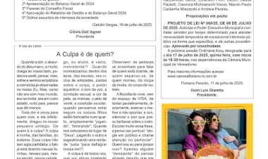 A Voz do leitor / Publicidade Legal /  Boletim da Câmara de Floriano Peixoto