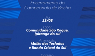 Encerramento do Campeonato de  Bochas de Ipiranga do Sul