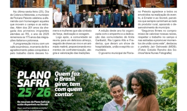 Fé e gratidão na celebração do Dia do Colono  e Motorista em Floriano Peixoto