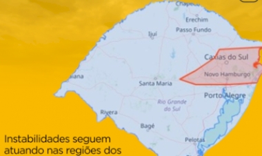 Municípios gaúchos registram queda de granizo e destelhamentos; Defesa Civil alerta para temporais até este domingo em todo o Estado