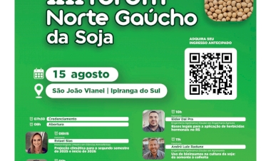 Soja: do campo ao mercado, Fórum Norte Gaúcho em  Ipiranga do Sul capacita produtores para mais rentabilidade