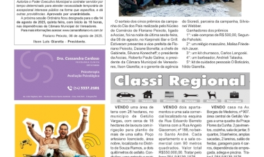 Floriano Peixoto - Ganhadores dos prêmios da campanha do Dia dos Pais do Núcleo de Comércio da Accias / Boletim da Câmara de Vereadores