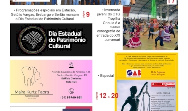 A FOLHA REGIONAL Ano 25, nº 1.340. Getúlio Vargas RS, 15 de agosto de 2025.