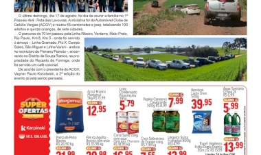 1º Passeio 4x4 promovido pelo Automóvel Clube de  Getúlio Vargas reúne 45 veículos