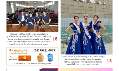 A FOLHA REGIONAL. Ano 25, nº 1.342. Getúlio Vargas RS, 29 de agosto de 2025.