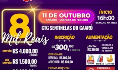 2º TORNEIO DE TRUCO EM TRIOS – CAIBATÉ