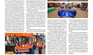 Caminhada cívica reúne comunidade em celebração à Independência do Brasil em Ipiranga do Sul