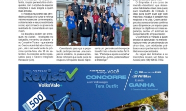 Jovem Aprendiz - Alunos do programa promovem campanha solidária