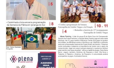 A FOLHA REGIONAL. Ano 25, nº 1.344. Getúlio Vargas RS, 12 de setembro de 2025.