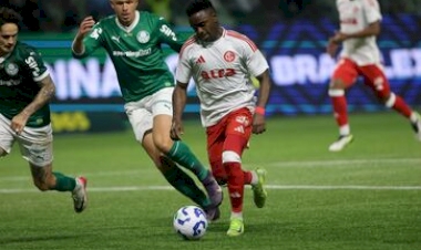 Fora de casa, Inter sofre goleada de 4 a 1 para o Palmeiras no Campeonato Brasileiro