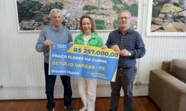 Prefeitura de Getúlio Vargas conquista nova emenda parlamentar para revitalização da Praça Flores da Cunha