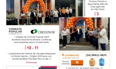 A FOLHA REGIONAL. ANO 25, Nº 1.347. Getúlio Vargas RS, 03 de outubro de 2025.