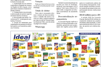 Hoje é o quinto e último dia para votação da Consulta Popular 2025