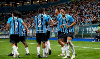 Grêmio aplica goleada no Atlético-MG na ida das finais pelo Brasileiro Sub-17
