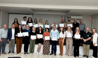 Senac Erechim entrega certificados do curso de Atendimento ao Turista em Getúlio Vargas