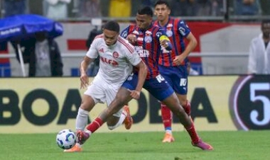 Inter perde de 1 a 0 para o Bahia e continua perto da zona de rebaixamento do Brasileirão