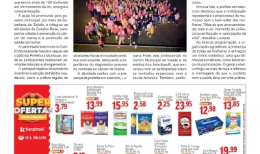 Caminhada Rosa reúne mais de 100 mulheres em Ipiranga do Sul